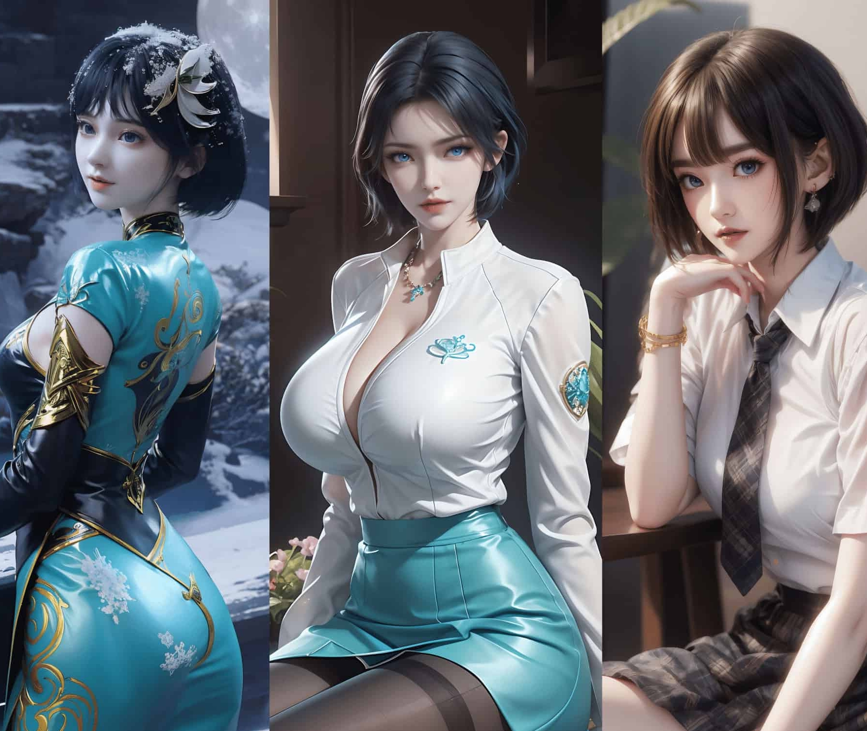 240628 慕青鸾/姬青/巴巴塔 三组合集 1391P