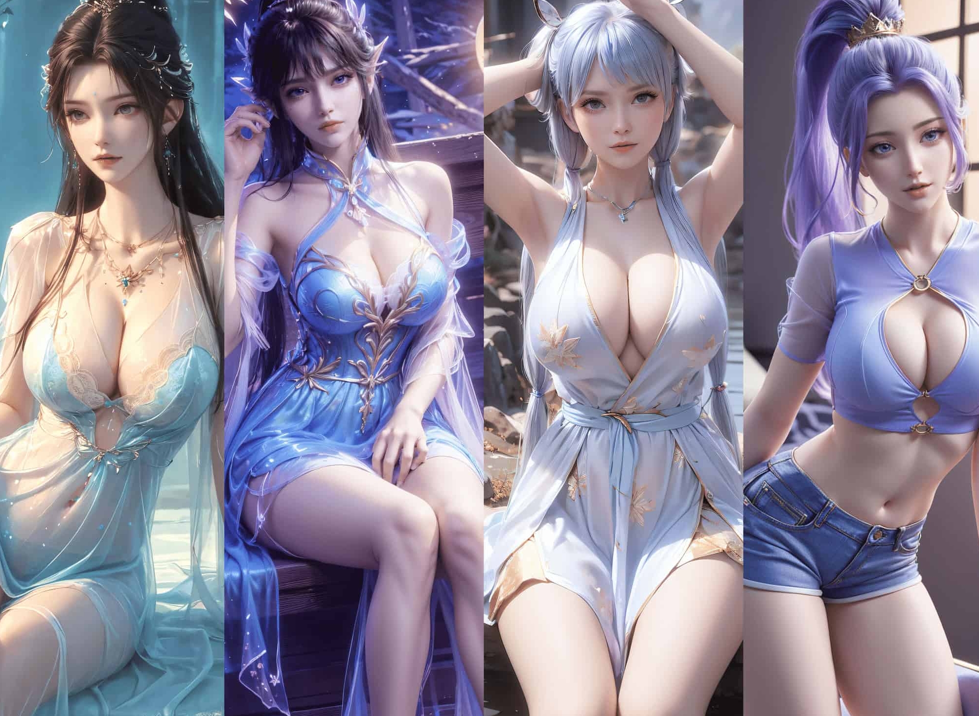 240705 清漪月婵/凤清儿/韩月韩雪 三组合集 1446P