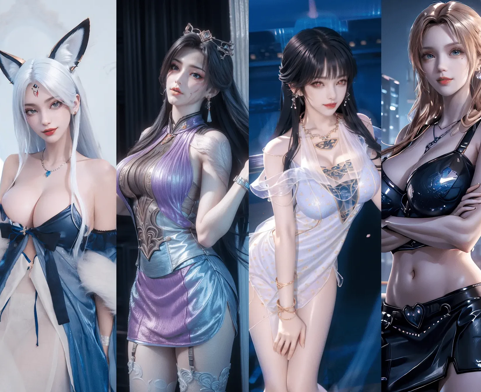 241102 小白/司妙玲白月蓉/珍妮特 三组合集 1560P